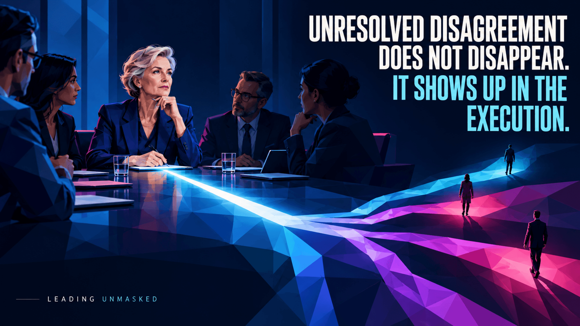Unresolved disagreement does not disappear. It shows up in the execution.